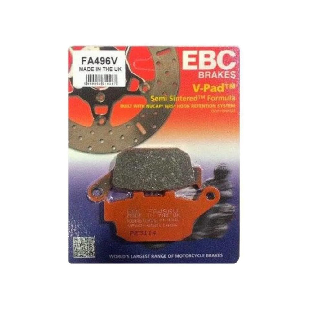 EBC Coppia Pastiglie Freno posteriore Semi-Sintered V-PAD FA496V