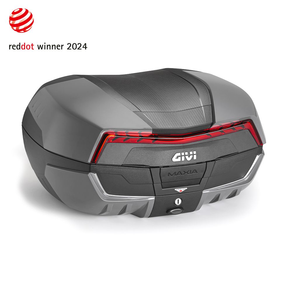 GIVI V58NNG Valigia Posteriore MONOKEY MAXIA 5 nera con catadiottro rosso e cover colore graphite