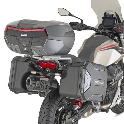 GIVI V58NNG Valigia Posteriore MONOKEY MAXIA 5 nera con catadiottro rosso e cover colore graphite