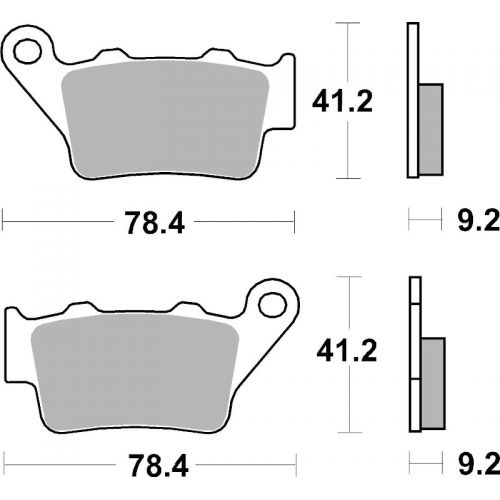 BREMBO 07BB02SP Coppia Pastiglie Freno Posteriore sinterizzate SP