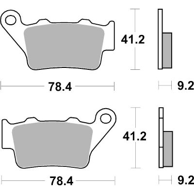 BREMBO 07BB02SP Coppia Pastiglie Freno Posteriore sinterizzate SP