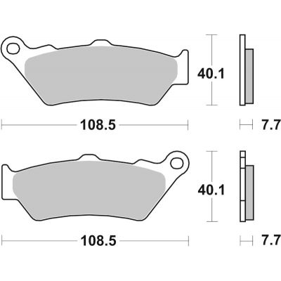 BREMBO 07BB03SP Coppia Pastiglie Freno Posteriore sinterizzate SP