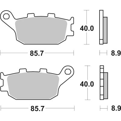 BREMBO 07HO36SP Coppia Pastiglie Freno Posteriore sinterizzate SP