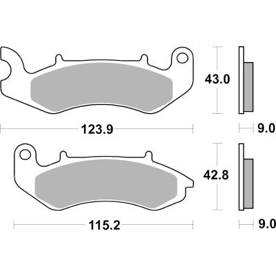 BREMBO 07115 CARBON CERAMIC Coppia Pastiglie Freno Anteriore