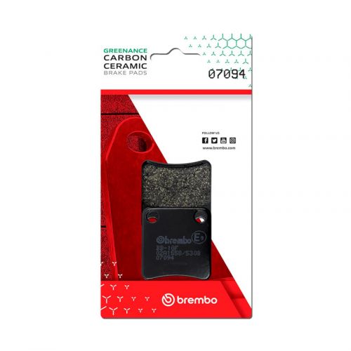 BREMBO 07094 CARBON CERAMIC Coppia Pastiglie Freno di Stazionamento