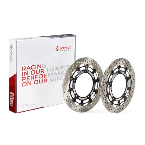 BREMBO 208B47019 Kit Dischi Freno Anteriore Tondo Flottante GROOVE