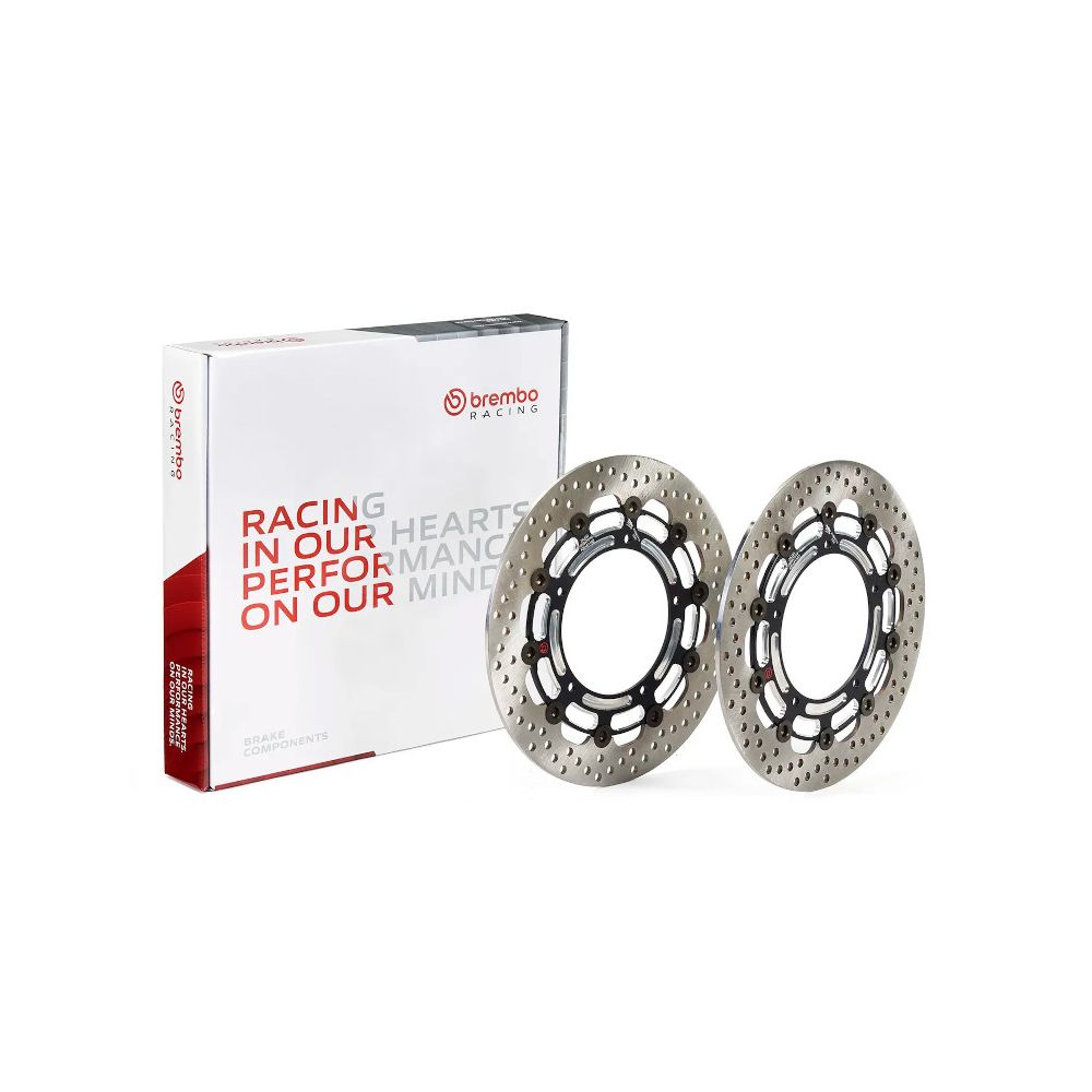 BREMBO 208B47019 Kit Dischi Freno Anteriore Tondo Flottante GROOVE