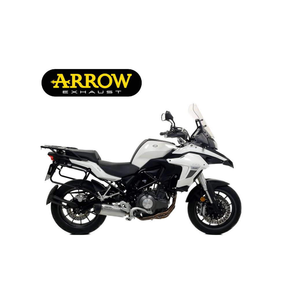 ARROW Terminale Race-Tech in Alluminio con Raccordo Catalitico Omologato per BENELLI TRK 502 2017 / 2020