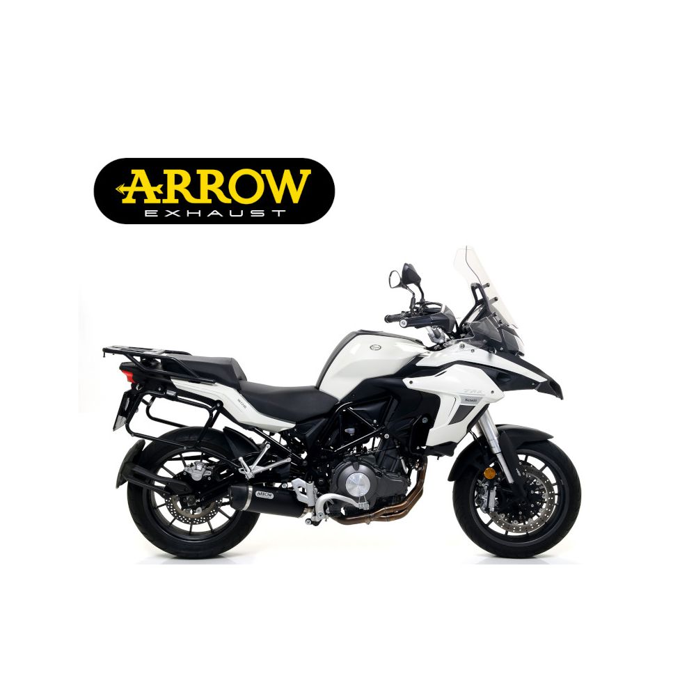 ARROW Terminale Race-Tech in Alluminio Dark con Raccordo Catalitico Omologato per BENELLI TRK 502 2017 / 2020