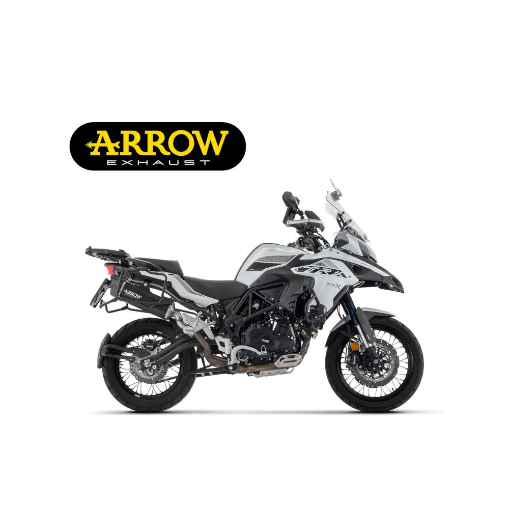ARROW Terminale Omologato Indy Race EVO in Alluminio Dark per BENELLI TRK 502 X 2021 / 2024