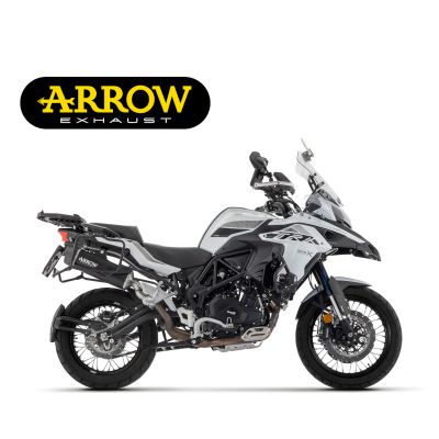 ARROW Terminale Omologato Indy Race EVO in Alluminio Dark per BENELLI TRK 502 X 2021 / 2024