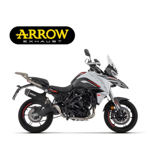 ARROW Terminale Omologato Indy Race EVO in Alluminio Dark per BENELLI TRK 702 - TRK 702 X 2023 / 2024