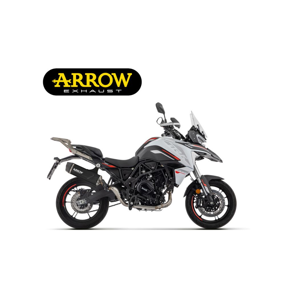 ARROW Terminale Omologato Indy Race EVO in Alluminio Dark per BENELLI TRK 702 - TRK 702 X 2023 / 2024