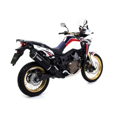 ARROW Terminale Omologato Maxi Race-Tech in Alluminio Dark per HONDA AFRICA TWIN 1000 / ADVENTURE SPORTS 2016 / 2019