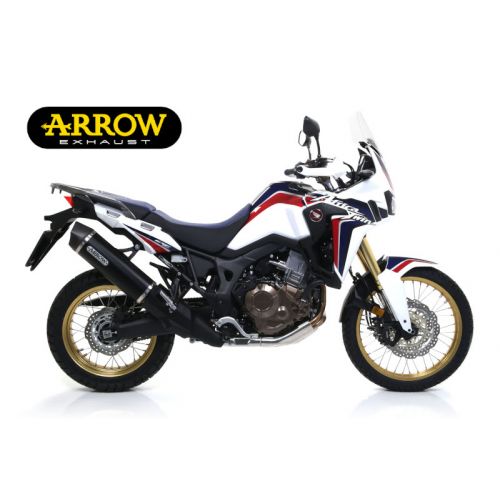ARROW Terminale Omologato Maxi Race-Tech in Alluminio Dark per HONDA AFRICA TWIN 1000 / ADVENTURE SPORTS 2016 / 2019
