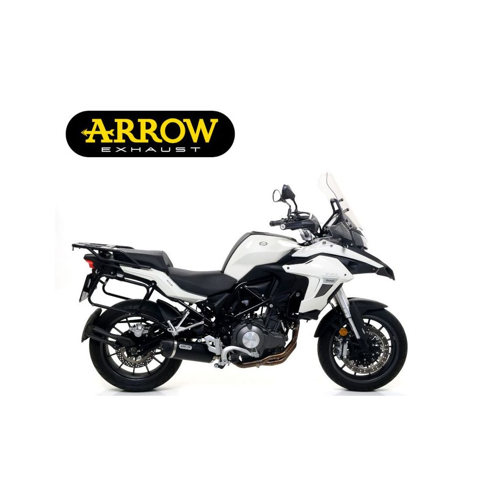 ARROW Terminale Race-Tech in Alluminio Dark con Raccordo Racing per BENELLI TRK 502 2017 / 2020