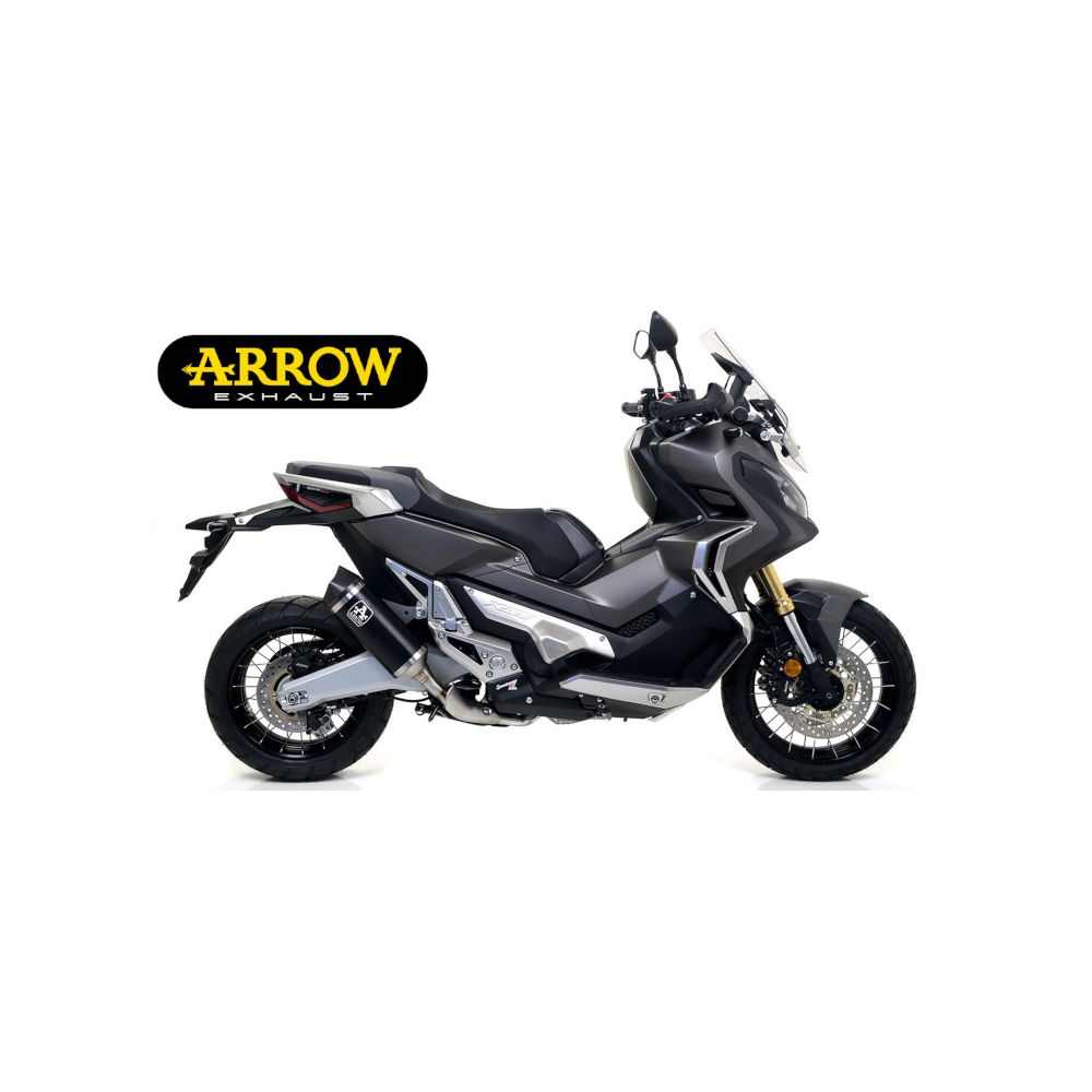 ARROW Terminale Omologato Race-Tech Short in Alluminio Dark per HONDA X-ADV 750 2017 / 2024