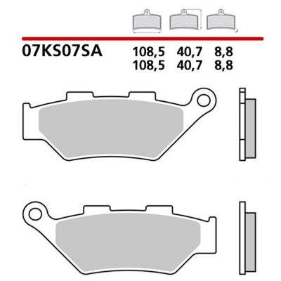BREMBO 07KS07SA Coppia Pastiglie Freno Anteriore sinterizzate SA