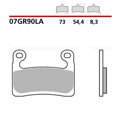 BREMBO 07GR90LA Coppia Pastiglie Freno Anteriore sinterizzate LA