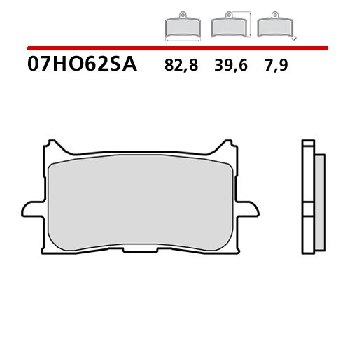 BREMBO 07HO62SA Coppia Pastiglie Freno Anteriore sinterizzate SA