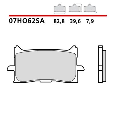 BREMBO 07HO62SA Coppia Pastiglie Freno Anteriore sinterizzate SA