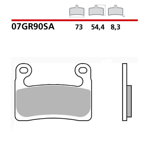 BREMBO 07GR90SA Coppia Pastiglie Freno Anteriore sinterizzate SA