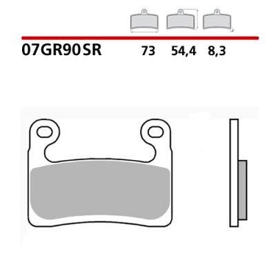 BREMBO 07GR90SR Coppia Pastiglie Freno Anteriore sinterizzate RACING ROAD