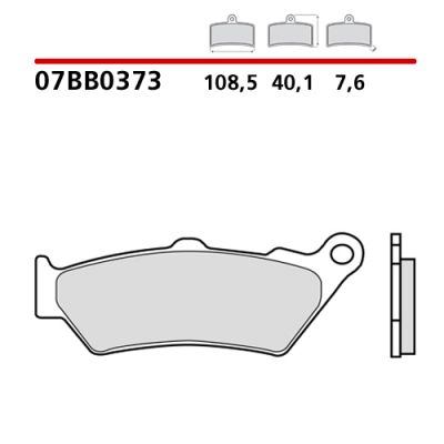 BREMBO 07BB0373 Coppia Pastiglie Freno Posteriore sinterizzate