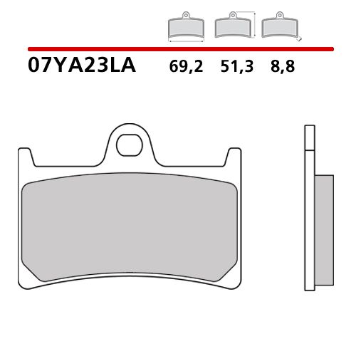 BREMBO 07YA23LA Coppia Pastiglie Freno Anteriore sinterizzate LA