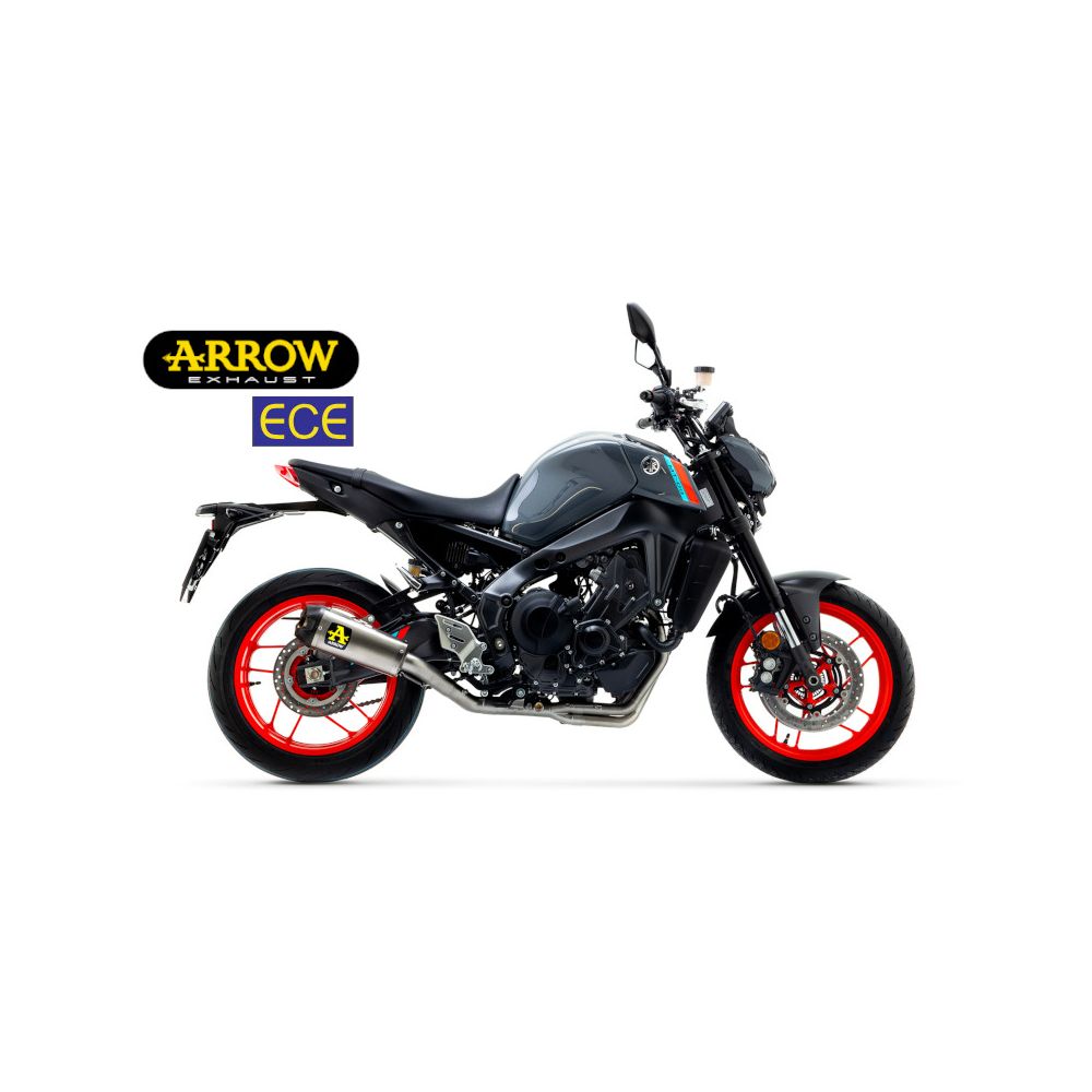 ARROW Terminale WORKS in Titanio con Collettori Catalitici Omologati VERSIONE BASSA per YAMAHA MT-09 2021 / 2023