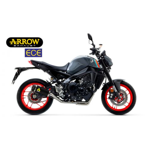 ARROW Terminale WORKS NICHRON DARK con Collettori Catalitici Omologati VERSIONE BASSA per YAMAHA MT-09 2021 / 2023