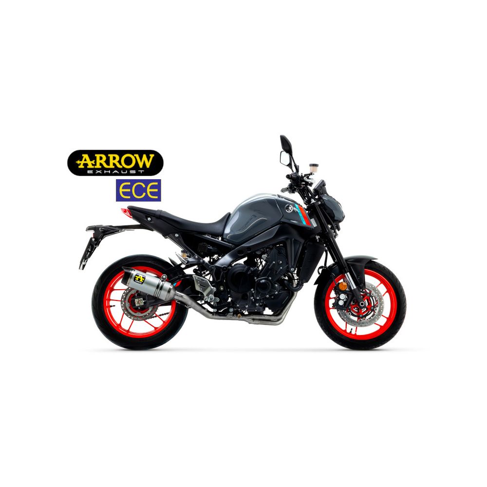 ARROW Terminale THUNDER in Alluminio con Collettori Catalitici Omologati VERSIONE BASSA per YAMAHA MT-09 2021 / 2023