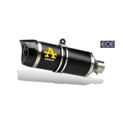 ARROW Terminale THUNDER in Alluminio Dark con Collettori Catalitici Omologati VERSIONE BASSA per YAMAHA MT-09 2021 / 2023