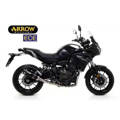ARROW Terminale THUNDER in Alluminio Dark con Collettori Catalitici Omologati VERSIONE ALTA per YAMAHA TRACER 700 2016 / 2019