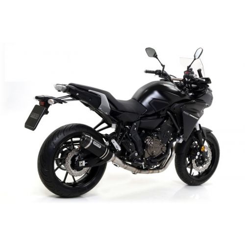 ARROW Terminale THUNDER in Alluminio Dark con Collettori Catalitici Omologati VERSIONE ALTA per YAMAHA TRACER 700 2016 / 2019