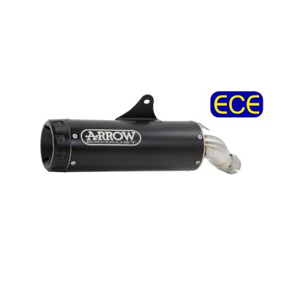 ARROW Terminale REBEL NICHROM DARK con Collettori Catalitici Omologati per YAMAHA TRACER 700 2016 / 2019