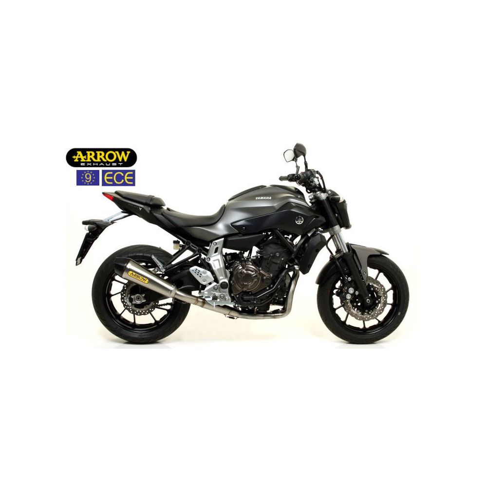 ARROW Terminale X-KONE NICHROM con Collettori Catalitici Omologati VERSIONE ALTA per YAMAHA MT-07 2014 / 2020
