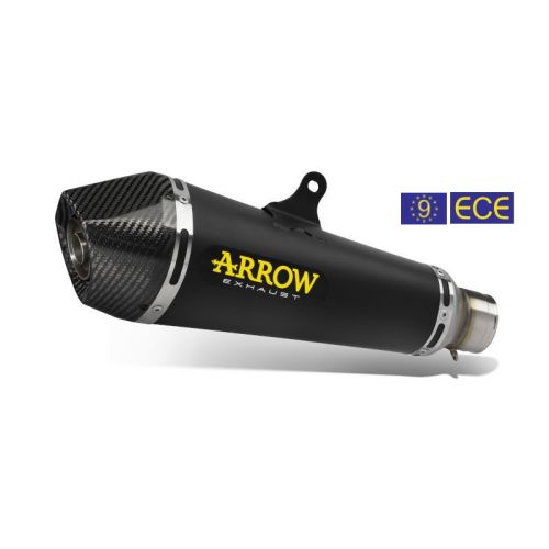 ARROW Terminale X-KONE NICHROM DARK con Collettori Catalitici Omologati VERSIONE ALTA per YAMAHA MT-07 2014 / 2020