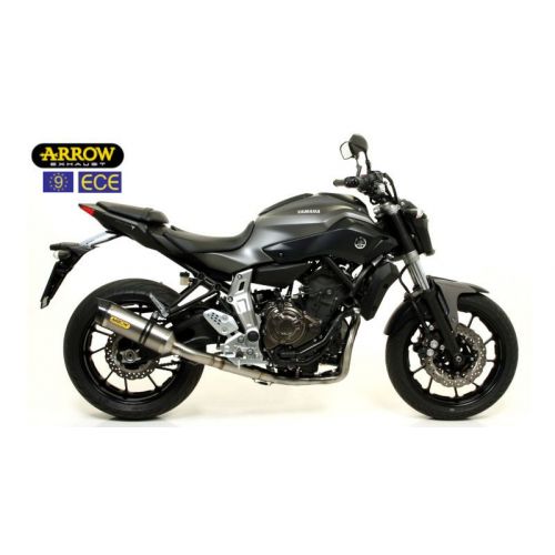 ARROW Terminale THUNDER in Titanio con Collettori Catalitici Omologati VERSIONE ALTA per YAMAHA MT-07 2014 / 2020