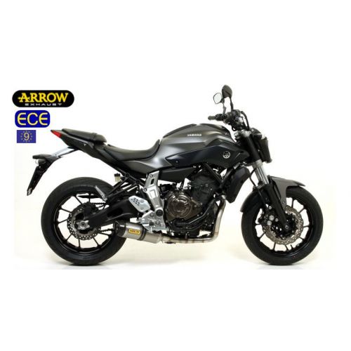 ARROW Terminale THUNDER in Titanio con Collettori Catalitici Omologati VERSIONE BASSA per YAMAHA MT-07 2014 / 2020