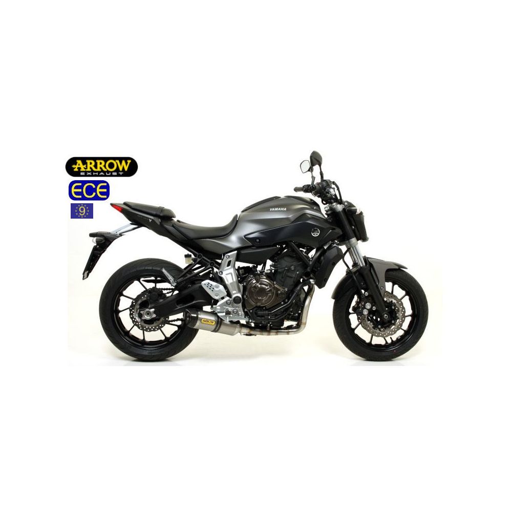 ARROW Terminale THUNDER in Titanio con Collettori Catalitici Omologati VERSIONE BASSA per YAMAHA MT-07 2014 / 2020