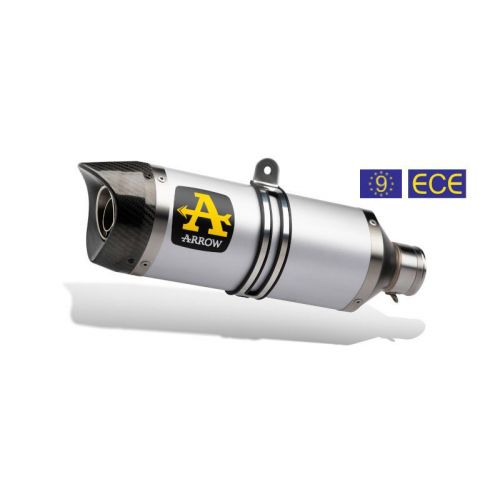 ARROW Terminale THUNDER in Alluminio con Collettori Catalitici Omologati VERSIONE BASSA per YAMAHA MT-07 2014 / 2020