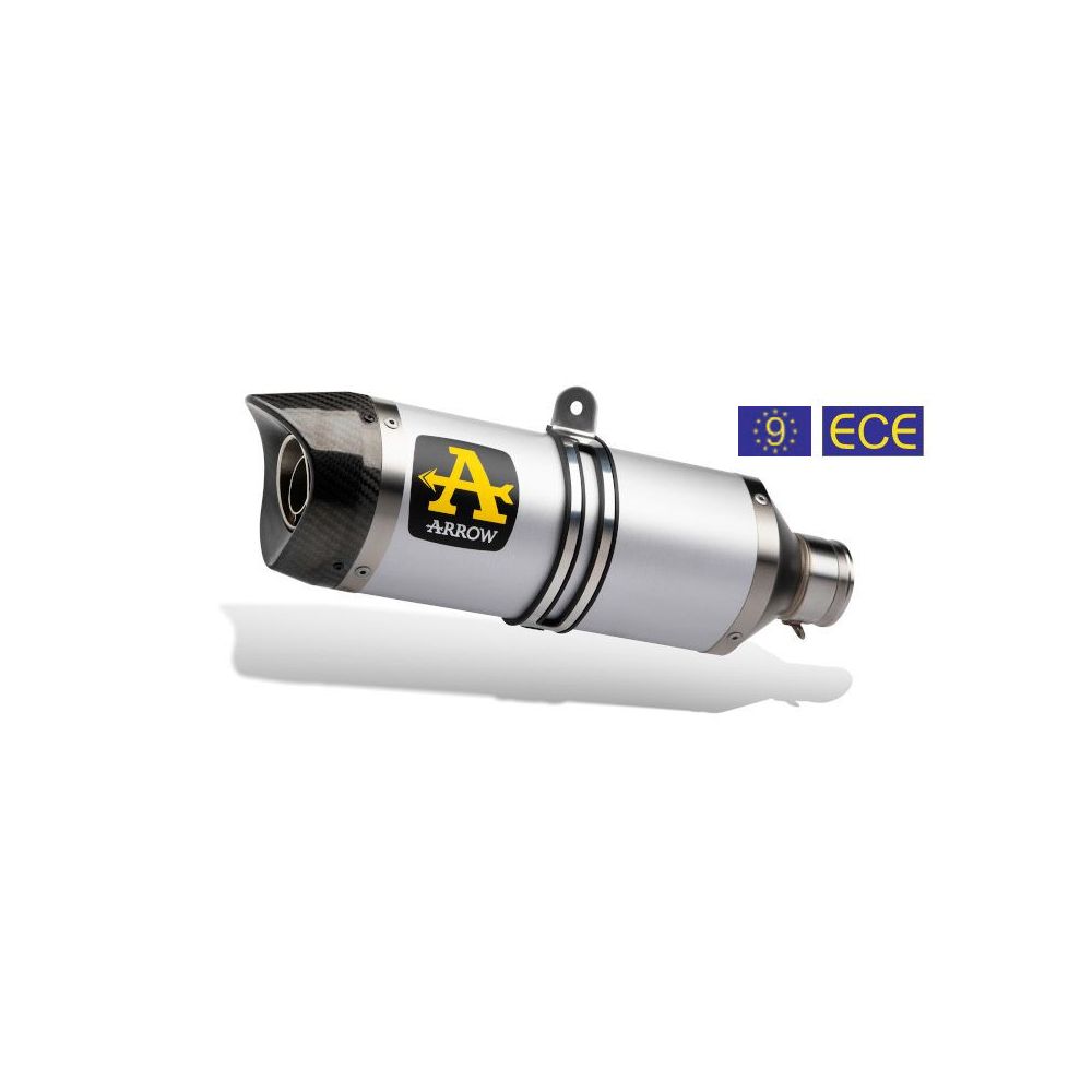 ARROW Terminale THUNDER in Alluminio con Collettori Catalitici Omologati VERSIONE BASSA per YAMAHA MT-07 2014 / 2020