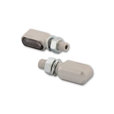 Indicatori di direzione LED CNC HIGHSIDER Little Bronx Argento omologato E