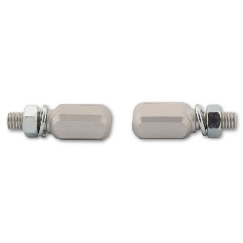 Indicatori di direzione LED CNC HIGHSIDER Little Bronx Argento omologato E