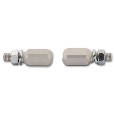 Indicatori di direzione LED CNC HIGHSIDER Little Bronx Argento omologato E