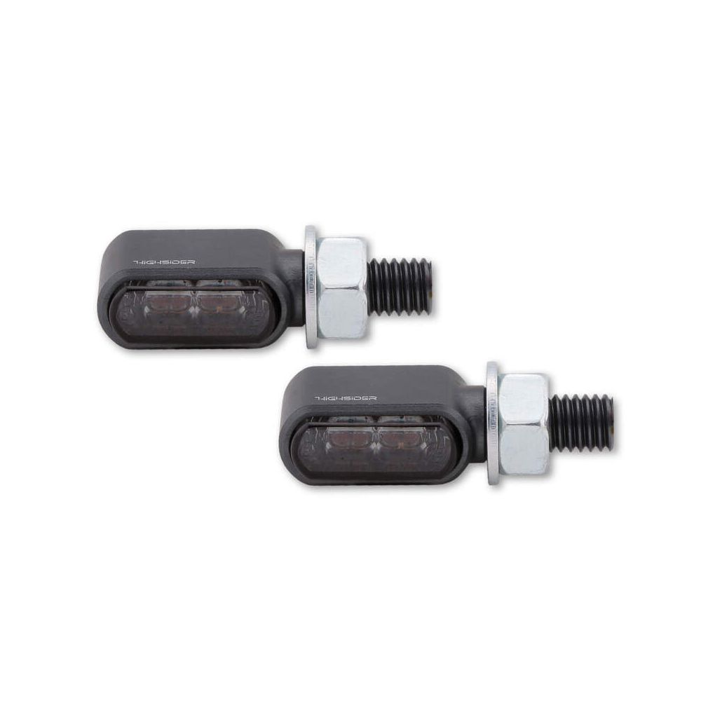 Coppia Frecce universale a LED HIGHSIDER Little Bronx Titanio - 2in1