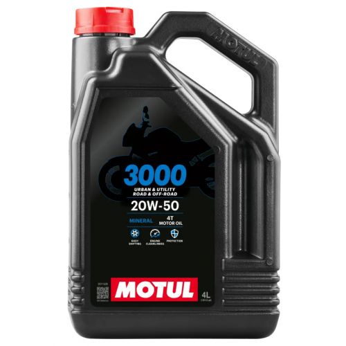 MOTUL 3000 4T 20W-50 - 4 Litri Lubrificante Olio Motore