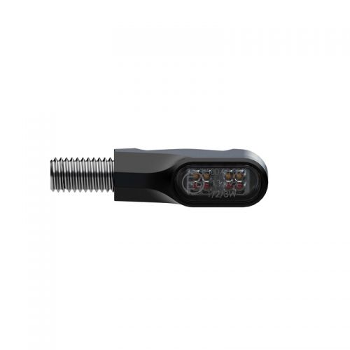 Fanale posteriore a LED HIGHSIDER pro Ventura-X, luce freno, indicatore di direzione nero 3 in 1, omologato E