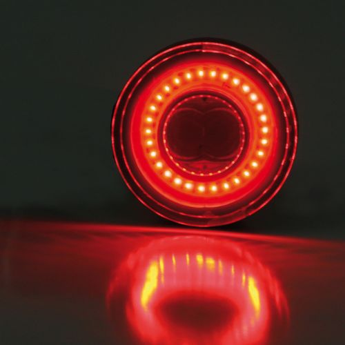 HIGHSIDER pro Apollo Bullet LED fanale posteriore, luce freno, indicatore di direzione nero/colorato 3 in 1, omologato E